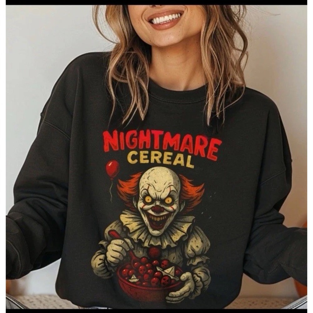 PENNYWISE Halloween‎ Nightmare Cereal Crew Neck Sweater Adult Unisex Small